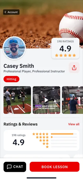 Coach Chase profile page